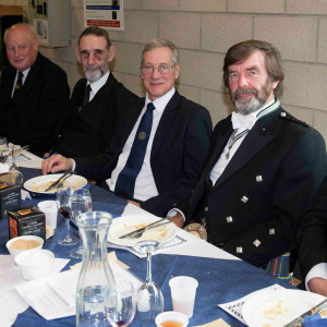 RWM of Lodge Pollok No 772, Creighton Halliday. Lodge 772 was consecrated on the same day as Lodge 774 and had their celebration a couple of weeks before Lodge 774's. Creighton cave the reply to Andy Martin's toast to the visitors.